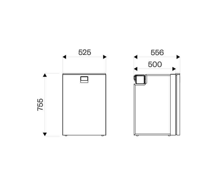 Indel B Drawer 130 (12/24V, 130 литров) Выдвижной компрессорный холодильник CRC130N1S18E0NNO00